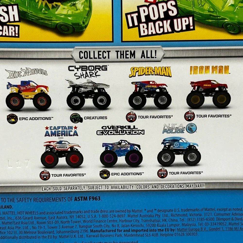 Hot Wheels Monster Jam Overkill Evolution Blue Rene Casey Autograph Storage Wars